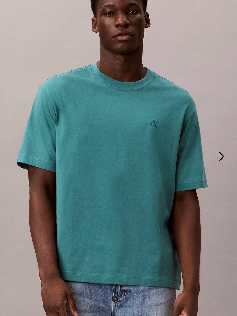 NWOT Calvin Klein Men’s Teal Crew Neck T-Shirt